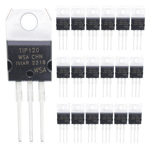 ALLECIN TIP120 120 Epitaxial Darlington NPN Transistor 5A 60V TIP120-R Power Transistors 5 Amp 60 Volt (Pack of 20pcs)