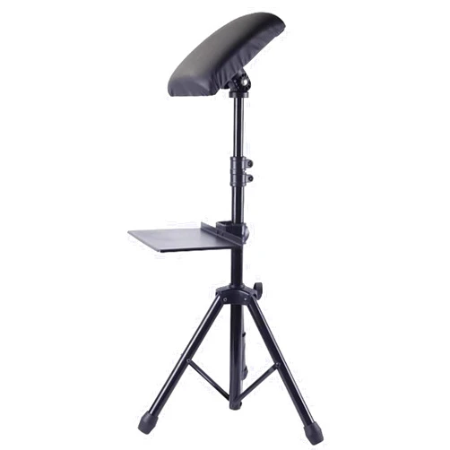 AoForce Tattoo Arm Rest Stand Sturdy Iron Support Stand Foldable Tattoo Arm Leg Rest Stand Tripod with Adjustable Height for Tattoo Supplies Arm Bar