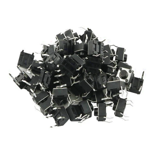 E-outstanding Tact Switch 50PCS 6x6 Series DIP 4Pin Tactile Push Button Light Touch Micro Switch 6x6x5mm