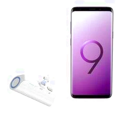 BoxWave Power Bank Compatible with Samsung Galaxy S9 Plus - MagnetoBoost Rejuva PowerPack (18W), Portable 3000mAh Back Up Battery Power Bank - Winter White