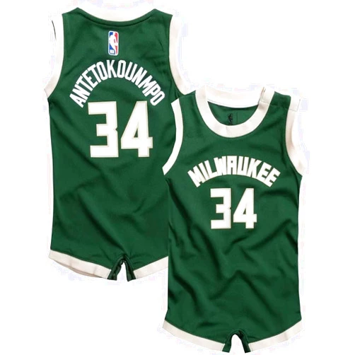 Nike Giannis Antetokounmpo Milwaukee Bucks NBA Infants 12-24 Months Green Icon Edition Jersey
