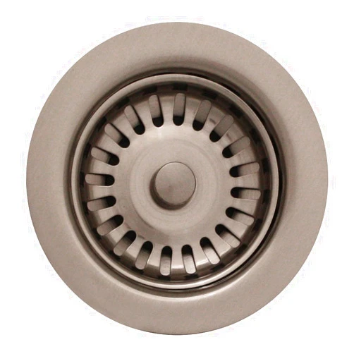 Whitehaus Collection Whitehaus RNW35L-BN 3-1/2-Inch Basket Strainer for Deep Fireclay Applications, Brushed Nickel