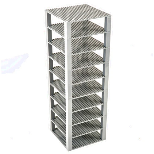 Strictly Briks Compatible with Lego Classic Stackable Baseplates, Building Briks for Towers, Shelves, and More, 100% Compatible with All Major Brands, Gray, 10 Base Plates & 40 Stackers, 6x6 Inches