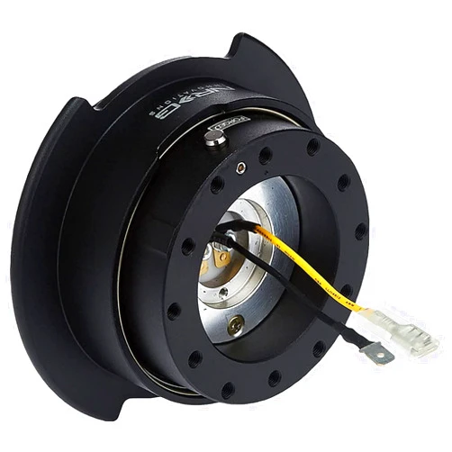 NRG Innovations SRK-250BK Quick Release Kit (Black/Black Ring with Finger Grooves), Gen 2.5