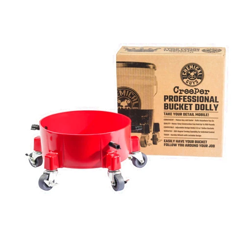 Chemical Guys Creeper Professional Bucket Dolly Red