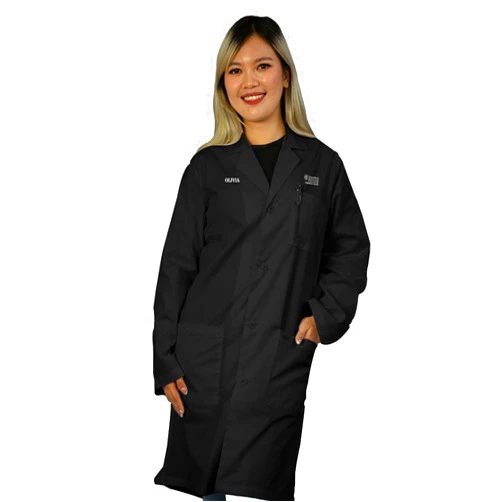 HEEDFIT Personalized Embroidered Lab Coat for Men & Women – Add Your Name Text, Custom Medical Laboratory Coat