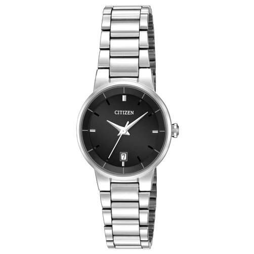 Citizen Quartz Womens Watch, Stainless Steel, Classic, Silver-Tone (Model: EU6010-53E)