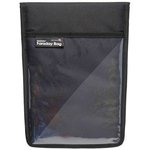 Disklabs Large Tablet Shield Lab Edition Windowed Faraday Bag (TS2L)