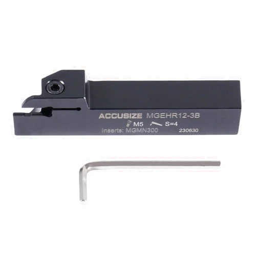 Accusize Industrial Tools 3/4'' Cut-Off Holder, Parting Tool, Mgehr12-3B of 2387-2006