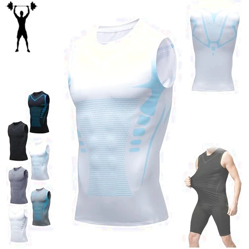 GQTZGZZ Vitaboost Compression Shirt, 2024 New Vitaboost Compression Shirt for Men, Sleeveless Sports Bottoming Shirt