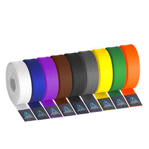 Antares Athletics BJJ Belt for Men & Women Brazilian Jiu Jitsu Belt with Ranking Stripes Sleeve Bar Kids Jiu Jitsu Gi Belt