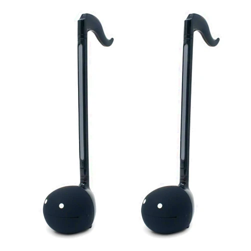 Otamatone Japanese Electronic Musical Instrument Portable Music Synthesizer from Japan by Maywa Denki Studio Award Winning, Educational Fun Gift for Children, Teens & Adults - Black (Set of 2) [Eng]
