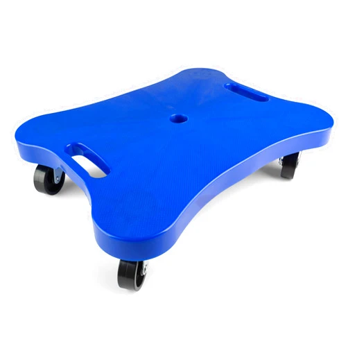 Champion Sports Scooter Board – Choice of Handles or No Handles, Durable Plastic Scooters for Youth Gym & PE Class, Indoor & Outdoor Play, Non-Marring Wheels, Multiple Sizes & Colors