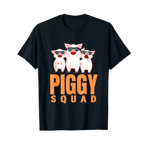 Piggy Squad Tshirt Outlet Piggy Squad T-shirt, Funny Pig Shirt for Boys T-Shirt