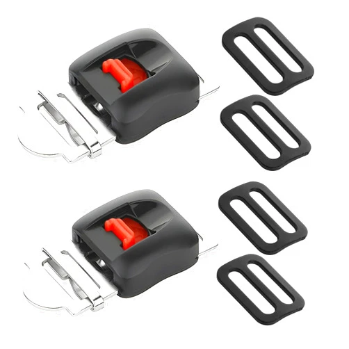 Cosmos Pack of 2 Motorcycle Helmet Speed Clip Helmet Quick Release Buckle Pull Buckle for 0.75 Inch Wide Universal Helmet Chin Strap
