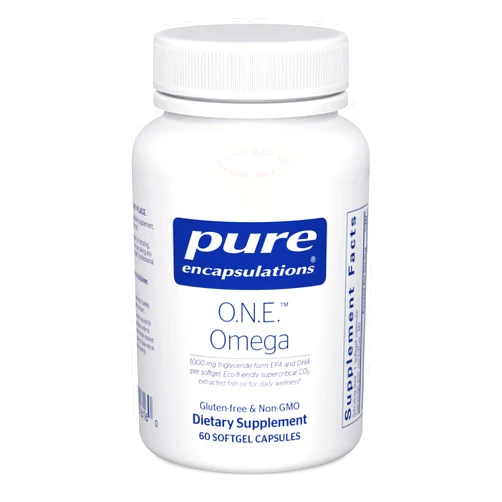 Pure Encapsulations O.N.E. Omega - Fish Oil Supplement for Heart Health, Joints, Skin, Eyes, and Cognition* - Fish Oil Concentrate with EPA and DHA - 60 Softgel Capsules