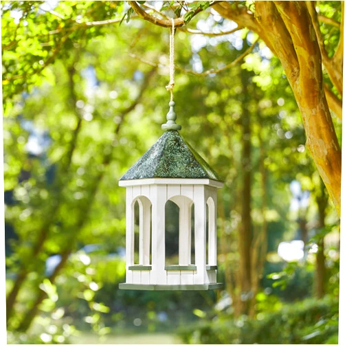 Glitzhome Large Capacity Hanging Bird Feeder,15.75