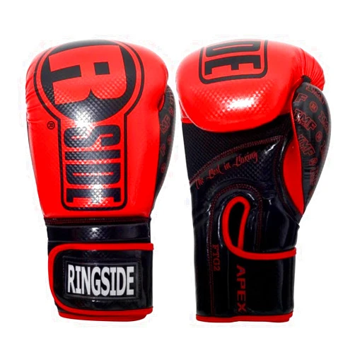 Ringside unisex adult Black/Gold 14 oz glove, Red/Black, 18oz US
