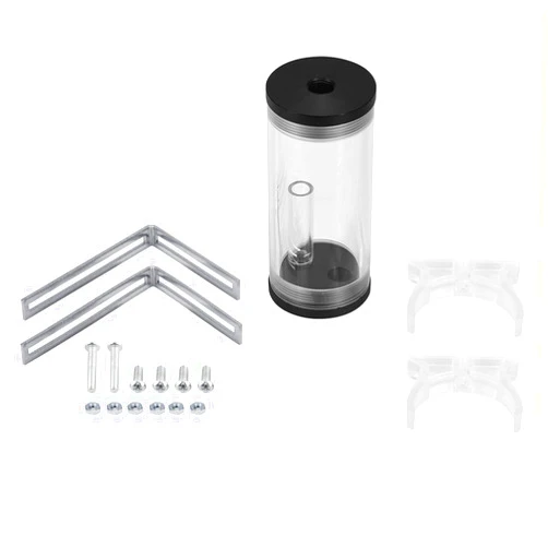Wendry PC Water Cooling Reservoir, Computer, Liquid Water Cooling Rasdiator Acrylic Cylinder Water Reservoir Kit Full Noise Reduction, Work Quietly Design