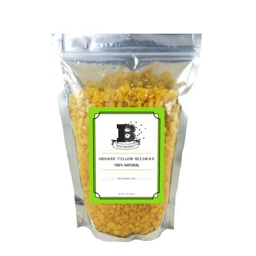 Natural Planet Beesworks Organic Yellow Beeswax Pellets (14 oz) | 100% Pure, Cosmetic Grade, Triple-Filtered Beeswax for DIY Skin care, Lip Balm, Lotion and Candle Making