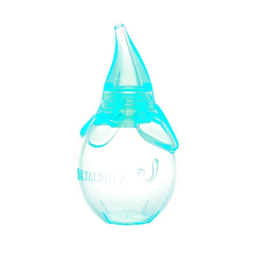 Dr. Talbot's Nasal Aspirator for Babies - BPA-Free Silicone - with Storage Case - Blue Elephant