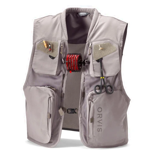 Orvis Clearwater Mesh Fly Fishing Vest - Lightweight Vest with Tool Docks, Tippet Holder Loops, and Fly Drying Patches
