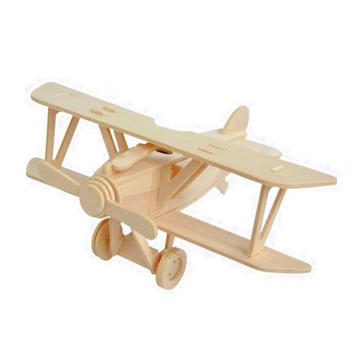 Toyvian School Crafts Wood Kids Crafts Bulk Pazzle for Adults Assemble Plane 3D Wooden Airplane Airplanes for Adults Airplane Kits Bamboo Aircraft Wood Toddler Three-Dimensional