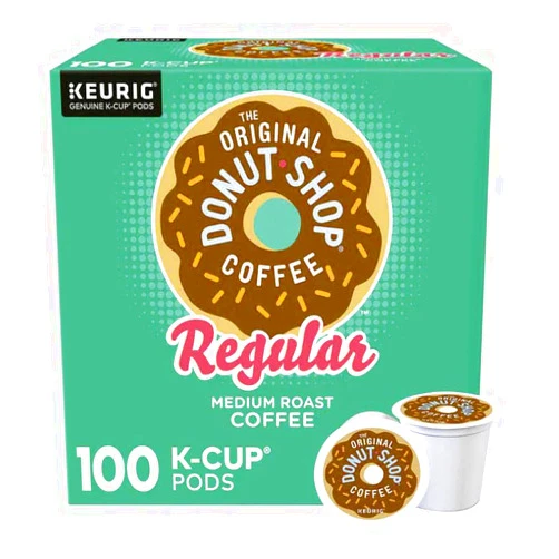 Generic Keuri'g Original Donut Shop Medium Roast Coffee K-Cups, 100 Count,