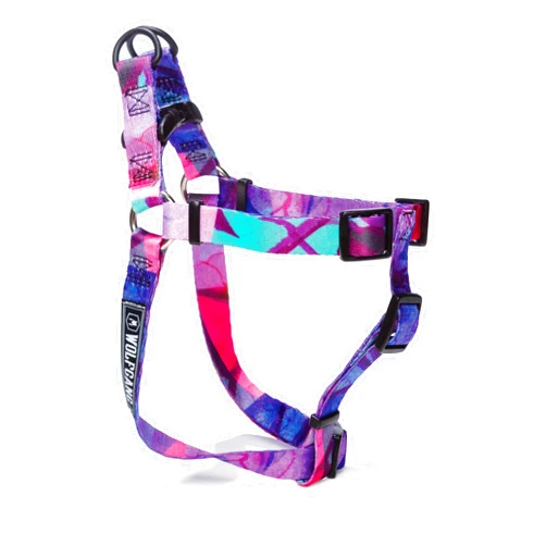 Wolfgang Man & Beast Wolfgang Heavy Duty Adjustable Dog Harness, Pull-Tested to Over 800 lbs for Walking & Training, Daydream Print, Medium