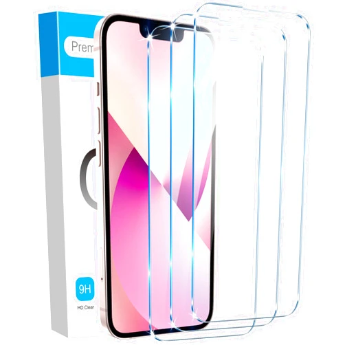Fotbor for [3 Pack] iPhone 14/13 Pro/13 Screen Protector,9H Tempered Glass Case Friendly HD Film Accessories iPhone 14 13Pro 13 6.1
