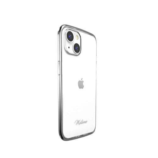 motomo MT24275i14BK iPhone 14 / iPhone 13 Case, INO Line Infinity Clear Case, Clear Soft Case, Anti-Adhesion, TPU and Polycarbonate Hybrid, Shockproof, Bumper-Style, Wireless Charging, Apple iPhone