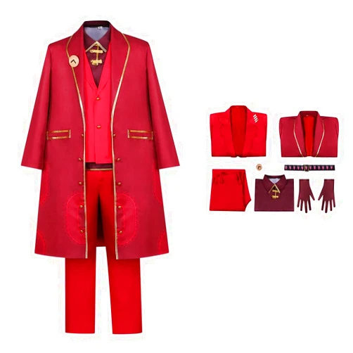 Huktcy Adult Lei Heng Costume Men Limbus Company Cosplay Suit Coat Pants Shirt Inner Gloves Halloween Outfits