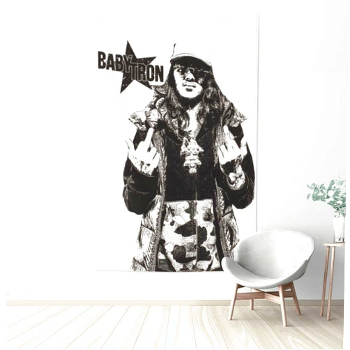 Migrolino Baby%Tron Tapestry Art Album Poster Banner Suitable For Modern Home Decor Bedroom Living Room Dorm Decoration Wall Hanging 60x40 Inch