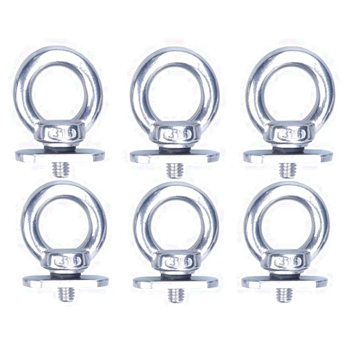 MIZUGIWA Kayak Track Mount Tie Downs,Track Mount Vertical Tie Down Eyelets Rail, Eye Bolt Tie Down Rings for Kayak,Canoe,Securing Cooler