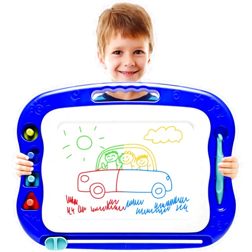 Vusum Magnetic Drawing Board,Large Doodle Board Toddler Toys for Girls Boys 3 4 5 6 7 Year Old Kids Gift Etch A Colorful Sketch Magnet Erasable Pad (Blue)