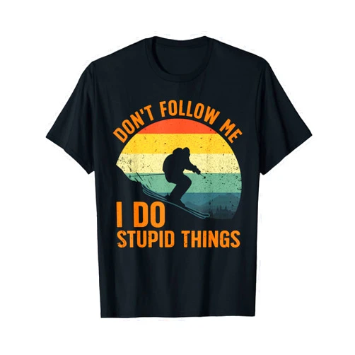Snow Skiing Gift Skier Ski Accessories & Stuff Cool Skiing Design For Men Women Snow Skier Ski Lover Skiing T-Shirt