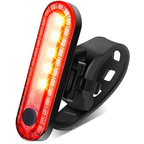 EBUYFIRE Smart Bike Tail Light USB Rechargeable Bicycle Turn Signals with Remote Control Rear Bike Light Waterproof Safety Warning Back Lights Bike Alarm for Night Riding Mountain