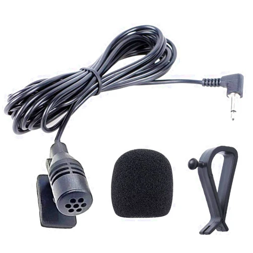 NowTH 3.5mm Microphone Mic HD Voice Assembly for Car Vehicle Head Unit Bluetooth Enabled Stereo Radio DVD GPS (9.85 Feet Cable)