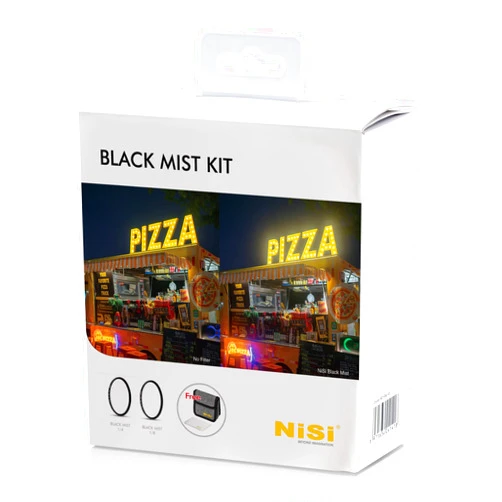 NiSi 77mm Circular Black Mist Kit | 1/4 and 1/8 Strength Filters, Cleaning Cloth, Carrying Case | Diffusion Lens Filter for Soft, Dream-Like Cinematic Effects | Photography and Videography