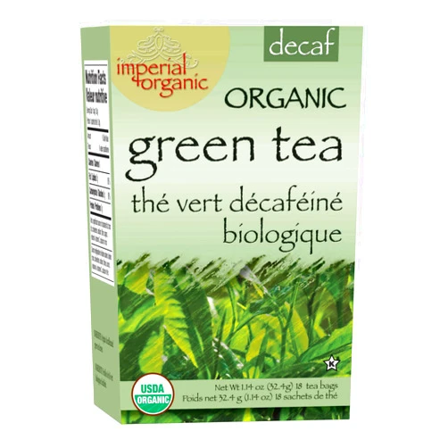 Uncle Lee's Tea Organic Decaf Green Tea, 100% Natural Premium Green Tea Bags, Fresh Flavor, Enjoy with Honey, Hot Tea or Iced Tea Beverages, 18 Tea Bags per Box