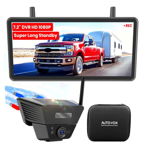 AUTO-VOX AUTO VOX Wireless Backup Camera Solar Magnetic: with 7.2