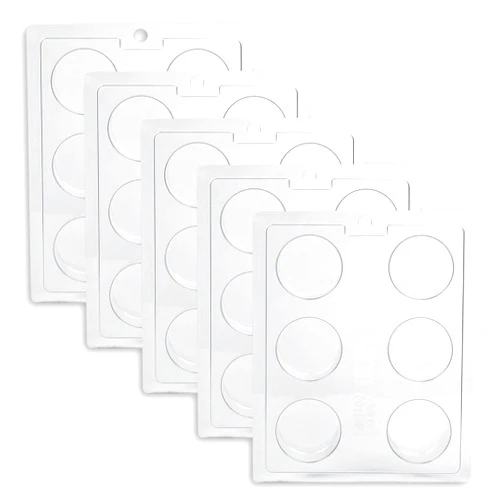 AIKEFOO Oreo Cookie Chocolate Mold Chocolate Covered Cookie Mold 5 Pack, 6 Cylinders Each, Chocolate Covered Oreos,Candy, Cookies and Chocolate, and Even Soap Molds