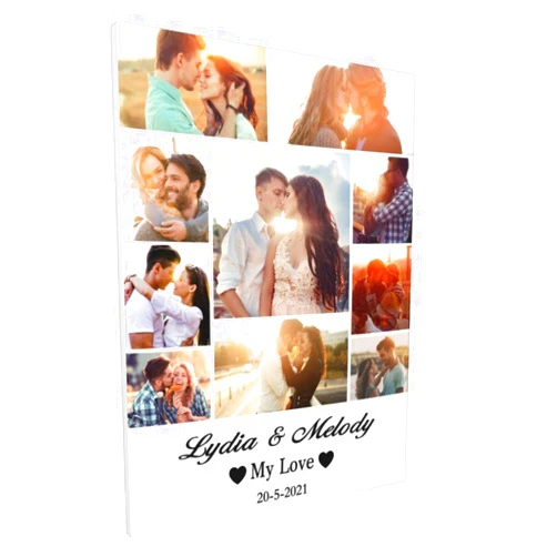 YanNanKe Custom Canvas Prints with Your Photos,Personalized Canvas Wall Art,Customized Picture Frames(8