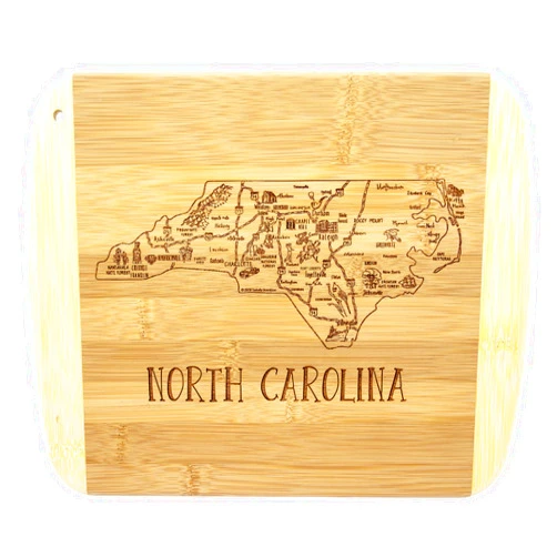 Totally Bamboo A Slice of Life North Carolina State Serving and Cutting Board, 11