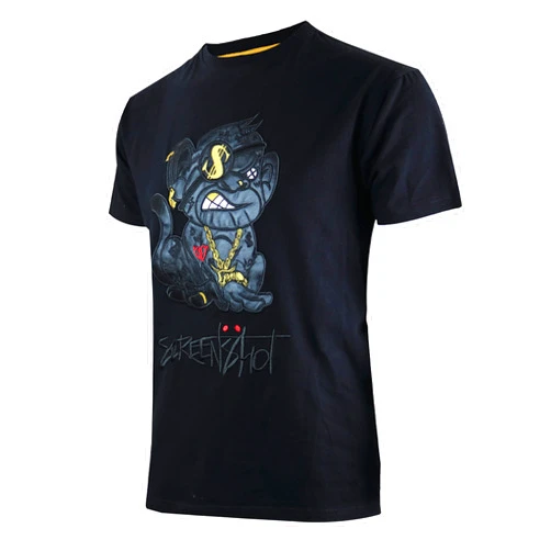 SCREENSHOT-TEE3202SS Mens Hip-Hop NYC Streetwear Urban Varsity Racing Premium Tee