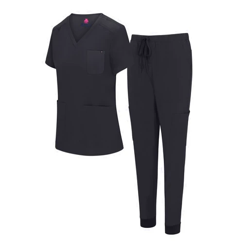 Natural Uniforms Womens 10 Pocket Cool Stretch Jogger Scrub Set