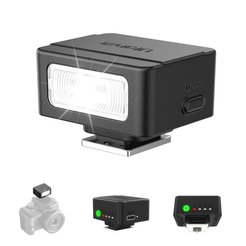 ULANZI SL01 Mini Flash Speedlite, GN8 6500K Camera Flash Light Compatible with Sony Canon Fuji Nikon Panasonic Pentax Olympus Leica Camers Flash, 4 Power Levels Mini Camera Flash NOT for Sony ZV-1F