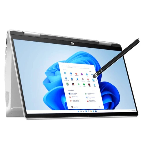 HP Pavilion Touchscreen 14 2-in-1 Convertible Laptop 14.1in Full HD in Silver Intel 10-core i5-1235U up to 4.3Ghz 256GB SSD 8GB DDR4 WiFi BT Webcam HDMI Pen iSlik (14-DY200 - Renewed)