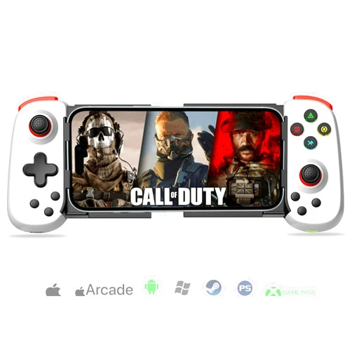 Koiiko Wireless Controller for iPhone/Android/PC/iPad/Tablet/Appl Arcade MFi Games/Switch, Support Streaming on PS/Xbox/PC Console, Cloud Gaming Gamepad Joystick - Turbo/Dual Motors