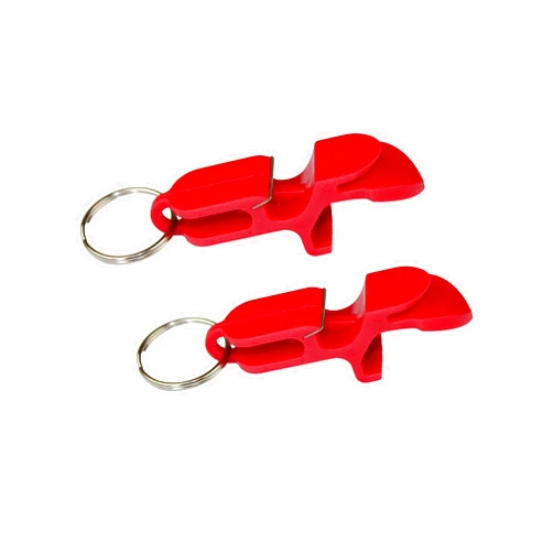 Party Like Sophia Beer Shotgun tool bottle opener keychain - 2 pack - Red - beer shotgunning tool - great for parties, party favors, gift, drinking accessories